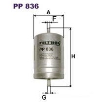 PP 836 (PP 836/1) FILTRON Фильтр топливный  AUDI 1.61.8T20V ( LA FF 5314)